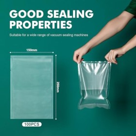 GRIFEMA GH81, Sacs de Conservation Sous Vide Alimentaire sans BPA, Compatible avec La Plupart des Machines Sous Vide, Rangeme