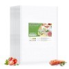 Oderra 100 Pcs Sacs sous Vide Alimentaire, 20 x 30 Cmsac Congelation sous Vide, Utilisé pour Le Scellage Et La Conservation d
