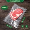 Vinabo Sacs Sous Vide Alimentaire 20 x 30 cm 100 Sachets pour Machine Sous Vide des Aliments et la Cuisson, Sac Sous Vide Gau