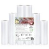 KitchenBoss Rouleau Sous Vide Alimentaire：6 Rouleaux Sac Sous Vide Alimentaire, 15x2|20x2|28x2|x300 cm Sachet Sous Vide Alime
