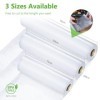 KitchenBoss Rouleau Sous Vide Alimentaire：6 Rouleaux Sac Sous Vide Alimentaire, 15x2|20x2|28x2|x300 cm Sachet Sous Vide Alime