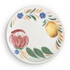 Wade WA967014BLU Assiette à dessert florale bleue avec motif floral bleu pâle et blanc, fabriquée en faïence, fabriquée à Sto...