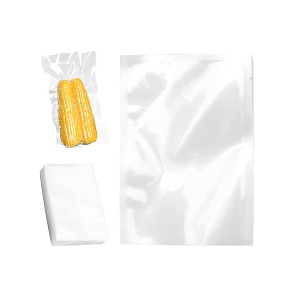 Lot de 100 sacs demballage sous vide - 10 x 15 cm - Transparents - Sacs demballage sous vide - Sacs épais pour emballage so