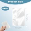 Lot de 100 sacs demballage sous vide - 10 x 15 cm - Transparents - Sacs demballage sous vide - Sacs épais pour emballage so