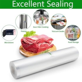 GJNMYSD Lot de 4 rouleaux de 20 m de sacs demballage sous vide, 1 rouleau de 15 x 500 cm, 1 rouleau de 20 x 500 cm, 1 roulea