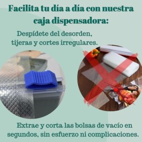 Antege Sacs sous vide pour aliments. 2 rouleaux, 1 de 28 x 600 cm et 1 de 20 x 600 cm Sacs sous vide pour aliments