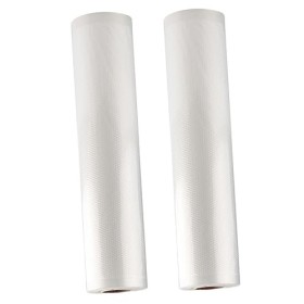 KOMBIUDA Lot de 2 rouleaux de sac de rangement sous vide, sacs hermétiques pour scellage sous vide, sacs hermétiques pour sce