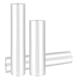Ersozrin Lot de 3 rouleaux de sacs sous vide 15/20/25 x 300 cm pour appareil de mise sous vide, résistants à la cuisson et so