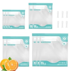 Annalocker Sacs de Rangement pour Scellant sous Vide, 10 Sacs Réutilisables Pour Scellant Alimentaire sous Vide avec 4 clips 