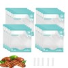 Annalocker Sacs de Rangement pour Scellant sous Vide, 10 Sacs Réutilisables Pour Scellant Alimentaire sous Vide avec 4 clips 