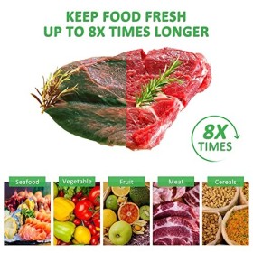 KitchenBoss Sac Sous Vide Alimentaire: Sachet Sous Vide Alimentaire pour Lappareil de Mise Sous Vide, 50PCS 15x25cm Sac Sous