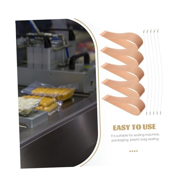 OKUMEYR Lot de 5 bandes de rechange pour scellant - Éléments chauffants - Bandes de rechange pour machine à sceller - Bandes 