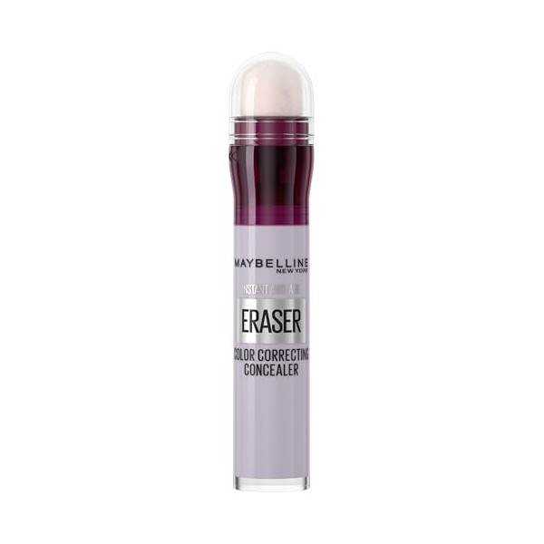 Maybelline New York Instant Anti-Âge Correcteur de couleur, Correcteur de couleur ultra facile pour un teint unifié, violet, 