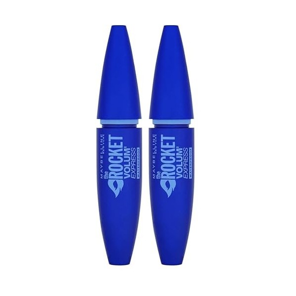 Maybelline New York - Mascara Volume Waterproof - Rocket - Noir - 9,6 ml Lot de 2