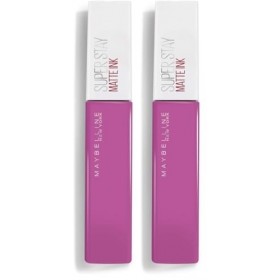 Maybelline New-York – Rouge à Lèvres Mat Liquide – Longue Tenue – Superstay Matte Ink – Teinte : Creator 35 , 5 ml Lot de 2