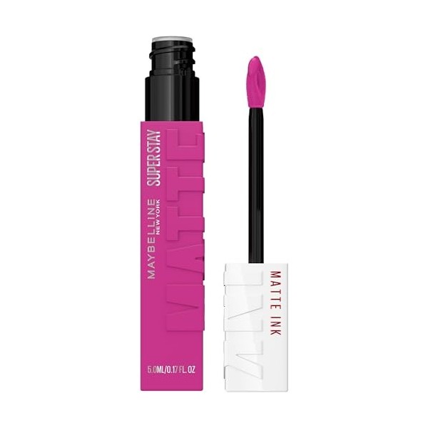 Maybelline New-York – Rouge à Lèvres Mat Liquide – Longue Tenue – Superstay Matte Ink – Teinte : Creator 35 , 5 ml Lot de 2