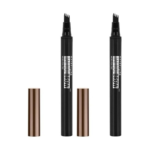 Maybelline Tattoo Brow Micro Pen Tint Medium Brown Lot de 2