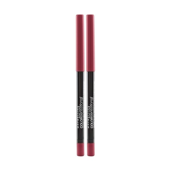 Maybelline New York Smoked Roses Shaping Lip Liner 57 Stripped Rose 22 g Lot de 2 