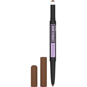 Maybelline New York - Crayon à Sourcils - Express Brow Satin Duo Crayon et Poudre - Teinte : Medium Brown 02 Lot de 2 Maqui...