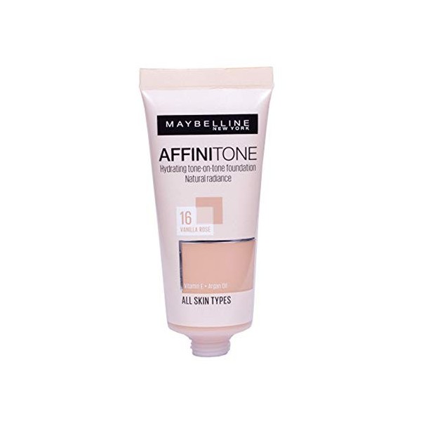 Maybelline Affinitone Perfecting And Protecting Foundation 30ml-16 Vanilla Rose Lot de 2 