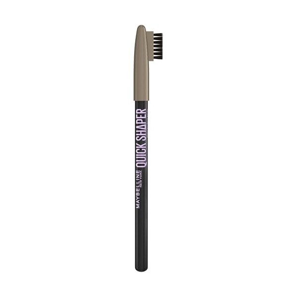 Maybelline New York - Crayon à Sourcils Quick Shaper - Fini Naturel Haute Précision - Tenue Longue Durée - Teinte : 02 Blonde...
