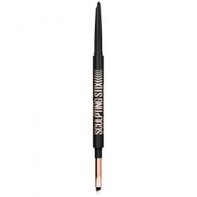 Maybelline New York - Eyeliner 2-en-1 - Avec Pinceau Biseauté et Pointe Précise 1,5 mm - Résistant à la Transpiration - Tenue