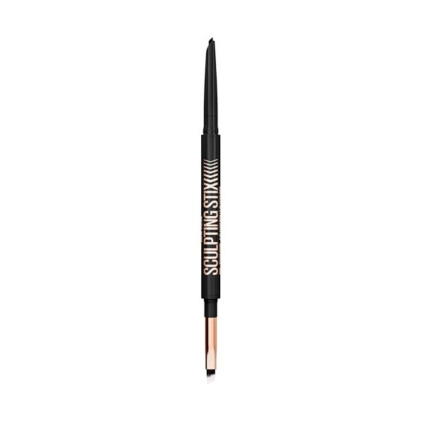 Maybelline New York - Eyeliner 2-en-1 - Avec Pinceau Biseauté et Pointe Précise 1,5 mm - Résistant à la Transpiration - Tenue