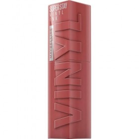 Maybelline New York - Rouge à Lèvres Liquide - Effet Vinyl Brillant - Longue Tenue - SuperStay Vinyl Ink Nude Shock - Teinte 