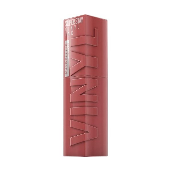 Maybelline New York - Rouge à Lèvres Liquide - Effet Vinyl Brillant - Longue Tenue - SuperStay Vinyl Ink Nude Shock - Teinte