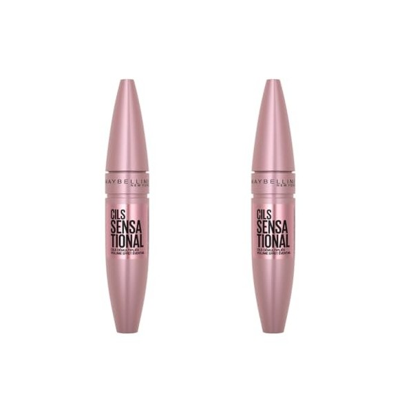 Maybelline New-York - Mascara Volume Effet Éventail - Cil Sensational - Teinte : Very Black - 2 x 9,4 ml