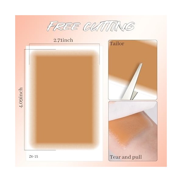 Prreal 8Pcs Tattoo Cover Up Patch, Natural Looking Cover up Tattoos and Scar Tattoo Pflaster, Waterproof, Invisible Body Conc