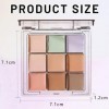 WishesMar Palette Correcteur de Teint 9 Couleur Makeup Concealer Correcteur Anti Cernes Maquillage pour un Usage Professionne