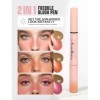 Anglicolor Stylo blush à taches de rousseur,Marqueur Faux Taches de Rousseur 2-en-1,Fard à joues liquide rose tendre,naturel,