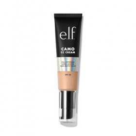 e.l.f. Camo CC Cream | Fond de Teint Correcteur de Couleur à Couvrance Complète et SPF 30 | Light 210 N | 30g