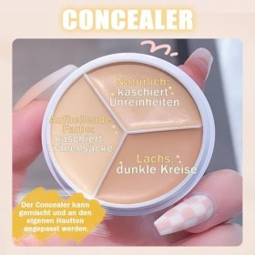 Palette de correcteurs 3 en 1 - Correcteur crème 3 en 1 - Contour correct avec pinceau - Corrects Dark Circles Red Marks & So