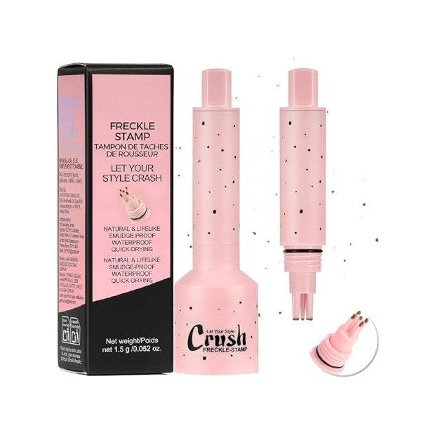 Tampon pour taches de rousseur en cinq points et stylo pour taches de rousseur en micro-poudre liquide - Outil de maquillage 