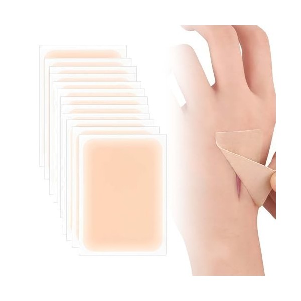 KLINNA 12 Autocollants Cache-Tatouage, Respirants & Imperméables pour Camoufler les Tatouages, Ruban de Camouflage Léger Adap