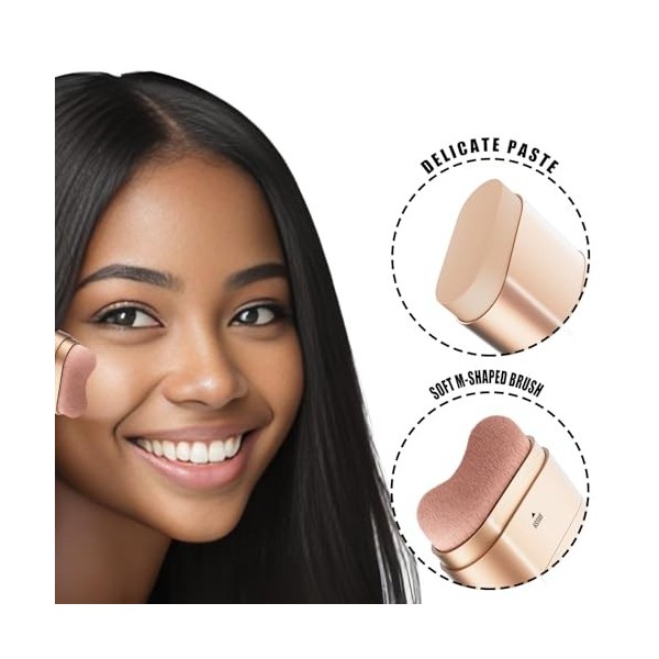 Correcteur Double Embout Catlinez, Waterproof Concealer avec un Pinceau, Fond de Teint Portable, Couvre les Marques dacné, l