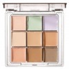 WishesMar Palette Correcteur de Teint 9 Couleur Makeup Concealer Correcteur Anti Cernes Maquillage pour un Usage Professionne