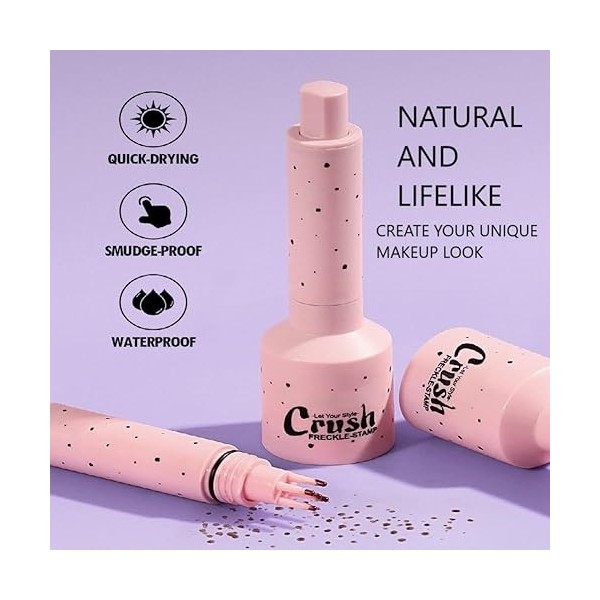 Tampon pour taches de rousseur en cinq points et stylo pour taches de rousseur en micro-poudre liquide - Outil de maquillage 