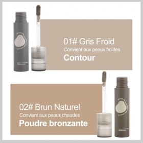 Erinde Correcteur Fluide Gris Froid, Fini Mat Naturel, Améliorer leffet de contour, Texture légère et facile à appliquer, Pe