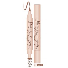 Stylo Freckles & Eyeliner 2-en-1 - Taches de rousseur irrégulières naturelles à 6 points, Pointe Eponge Précise, Tenue 24h et