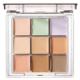 WishesMar Palette Correcteur de Teint 9 Couleur Makeup Concealer Correcteur Anti Cernes Maquillage pour un Usage Professionne