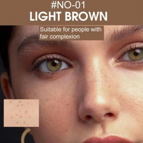 Stylo de maquillage pour taches de rousseur, imperméable, durable, outil simple pour un embrassage naturel du soleil 1 pièce 