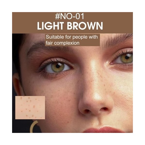 Stylo de maquillage pour taches de rousseur, imperméable, durable, outil simple pour un embrassage naturel du soleil 1 pièce