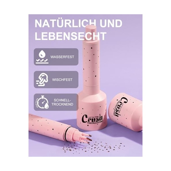Faux Freckles Stamp - Stylo pour taches de rousseur - Imperméable et résistant à la transpiration - Séchage rapide et hauteme