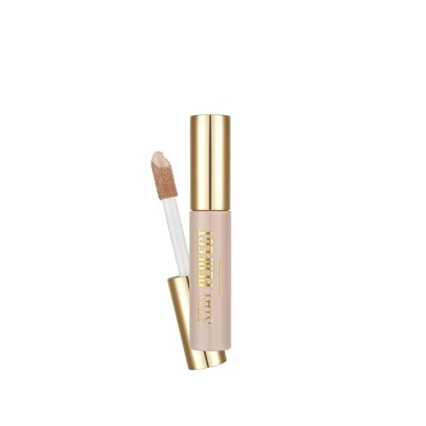 Flormar Stay Perfect Correcteur – Anti-cernes liquide avec applicateur géant – Haute couvrance et texture crémeuse longue ten