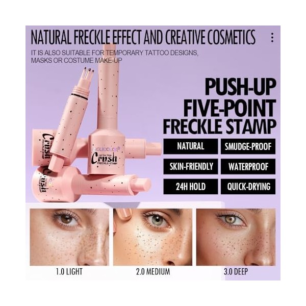 Tache de Rousseur, ELALRAU Freckles Pen, Longue tenue, résistant à leau, ne coule pas, ne déteint pas, maquillage naturel et
