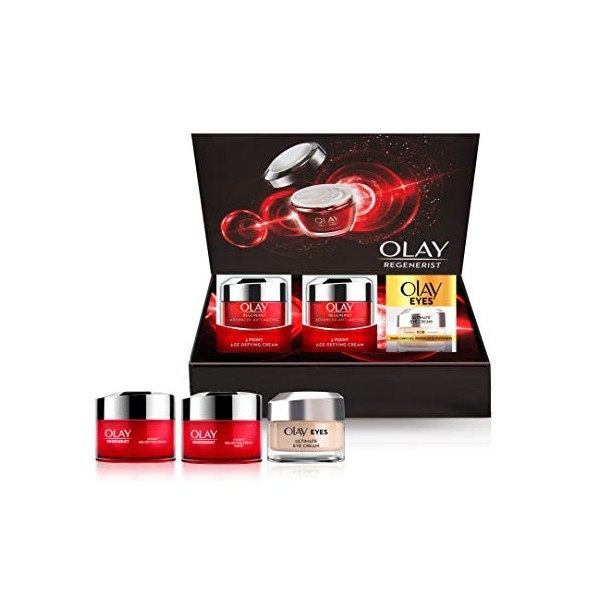 Olay Regenerist Coffret cadeau anti-âge jour nuit yeux 3 x 15 ml