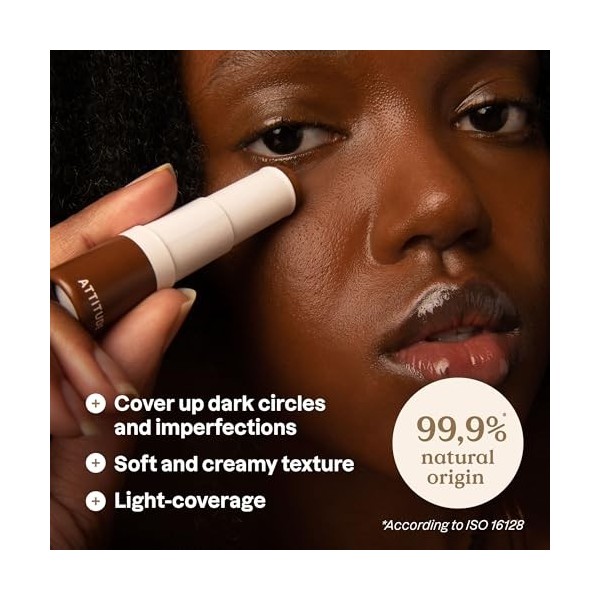 ATTITUDE Oceanly Cache Cernes Stick – Look Naturel – Teinte Espresso – 5,7 g
